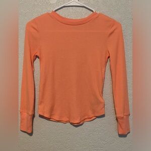 Gap Kids Girls Long Sleeve Waffle Shirt Size M